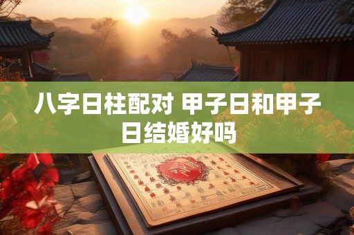 八字日柱配对 甲子日和甲子日结婚好吗