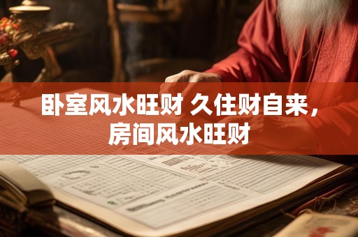 卧室风水旺财 久住财自来，房间风水旺财