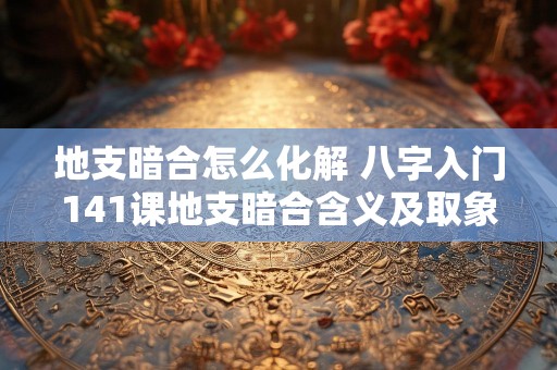 地支暗合怎么化解 八字入门141课地支暗合含义及取象