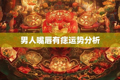 男人嘴唇有痣运势分析
