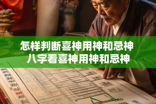 怎样判断喜神用神和忌神 八字看喜神用神和忌神