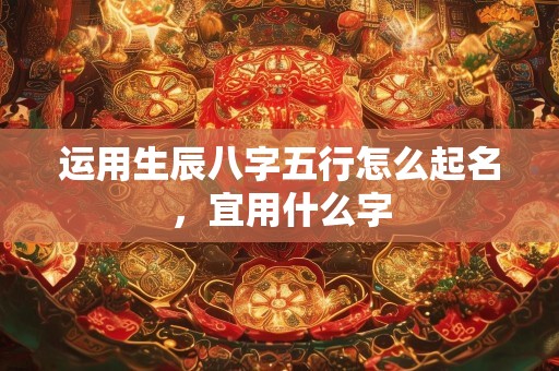 运用生辰八字五行怎么起名，宜用什么字
