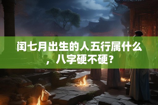 闰七月出生的人五行属什么，八字硬不硬？
