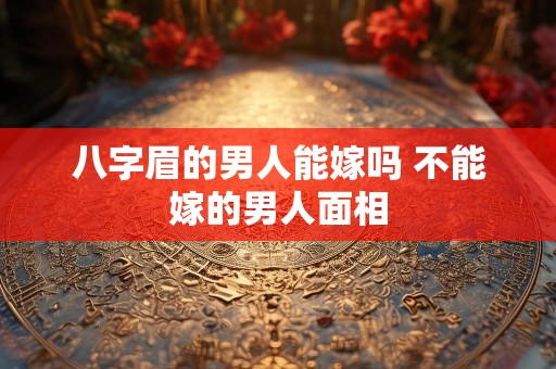 八字眉的男人能嫁吗 不能嫁的男人面相