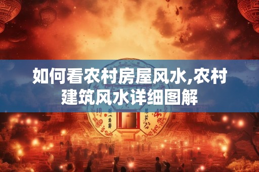 如何看农村房屋风水,农村建筑风水详细图解