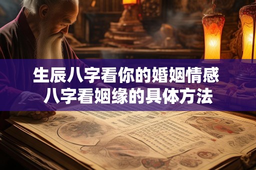 生辰八字看你的婚姻情感 八字看姻缘的具体方法