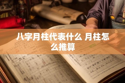 八字月柱代表什么 月柱怎么推算