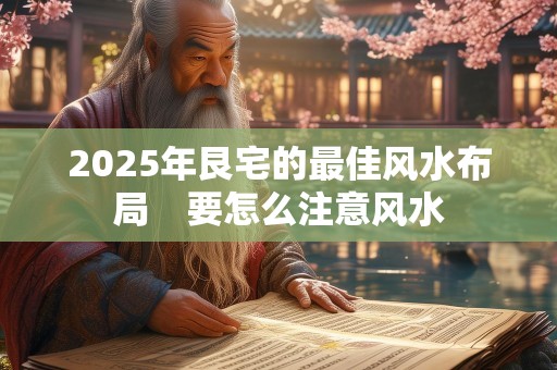 2025年艮宅的最佳风水布局　要怎么注意风水