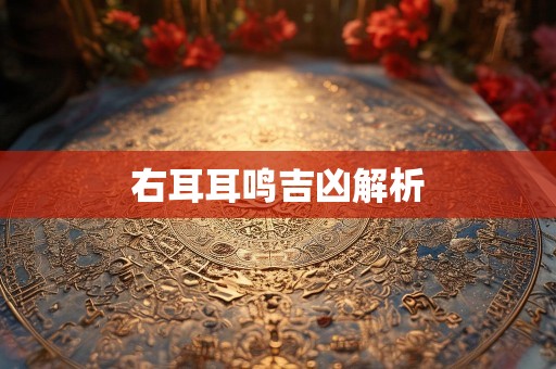 右耳耳鸣吉凶解析