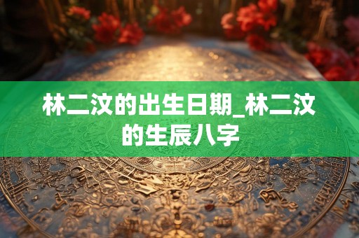 林二汶的出生日期_林二汶的生辰八字