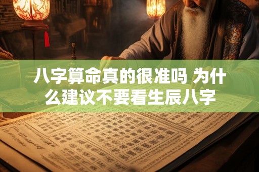 八字算命真的很准吗 为什么建议不要看生辰八字