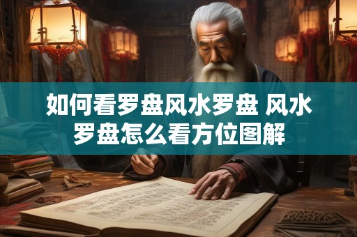 如何看罗盘风水罗盘 风水罗盘怎么看方位图解