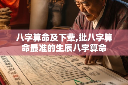 八字算命及下辈,批八字算命最准的生辰八字算命