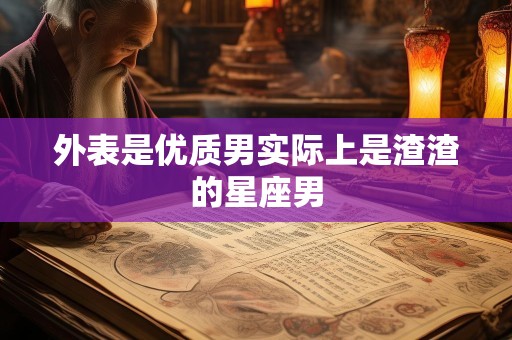 外表是优质男实际上是渣渣的星座男