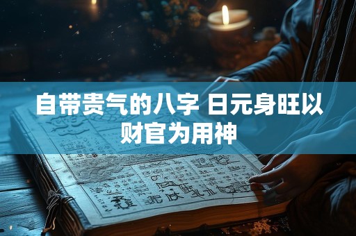 自带贵气的八字 日元身旺以财官为用神