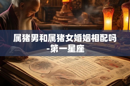 属猪男和属猪女婚姻相配吗-第一星座