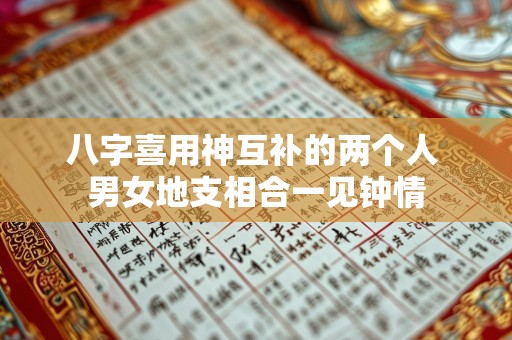 八字喜用神互补的两个人 男女地支相合一见钟情