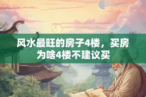 风水最旺的房子4楼，买房为啥4楼不建议买