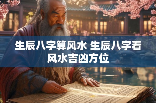 生辰八字算风水 生辰八字看风水吉凶方位