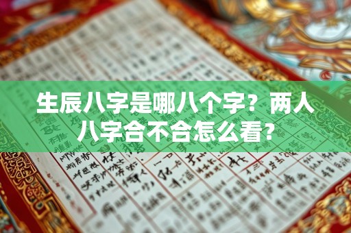 生辰八字是哪八个字？两人八字合不合怎么看？