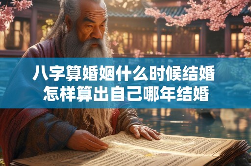 八字算婚姻什么时候结婚 怎样算出自己哪年结婚