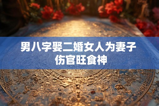 男八字娶二婚女人为妻子  伤官旺食神
