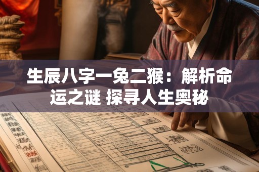 生辰八字一兔二猴：解析命运之谜 探寻人生奥秘