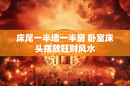 床尾一半墙一半窗 卧室床头摆放旺财风水