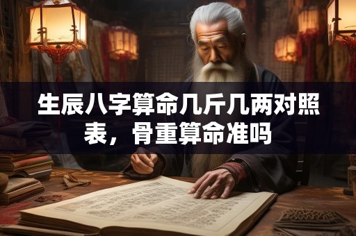 生辰八字算命几斤几两对照表，骨重算命准吗