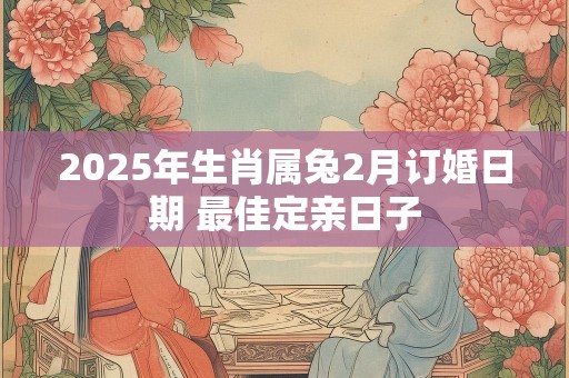 2025年生肖属兔2月订婚日期 最佳定亲日子