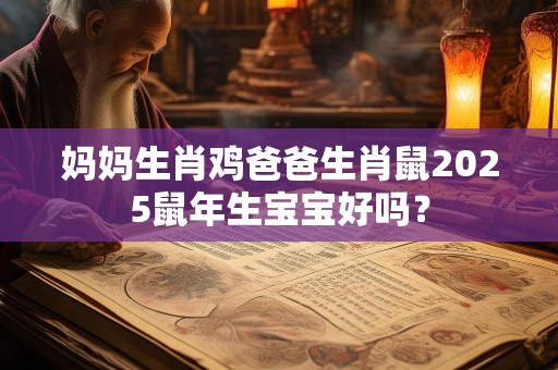 妈妈生肖鸡爸爸生肖鼠2025鼠年生宝宝好吗？