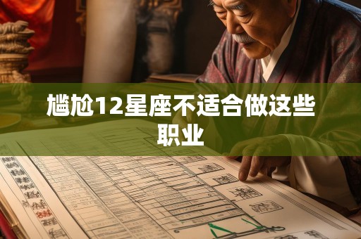 尴尬12星座不适合做这些职业