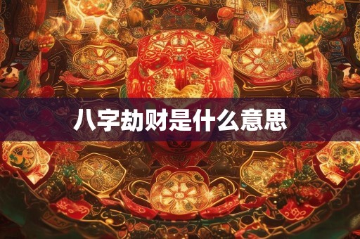 八字劫财是什么意思