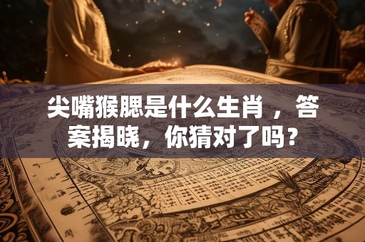 尖嘴猴腮是什么生肖 ，答案揭晓，你猜对了吗？