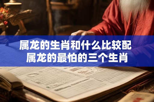 属龙的生肖和什么比较配 属龙的最怕的三个生肖