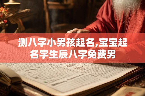 测八字小男孩起名,宝宝起名字生辰八字免费男