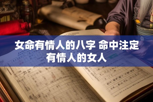 女命有情人的八字 命中注定有情人的女人
