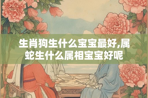 生肖狗生什么宝宝最好,属蛇生什么属相宝宝好呢