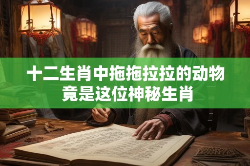 十二生肖中拖拖拉拉的动物 竟是这位神秘生肖
