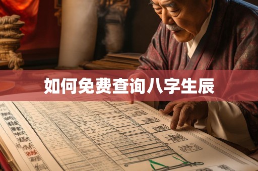 如何免费查询八字生辰