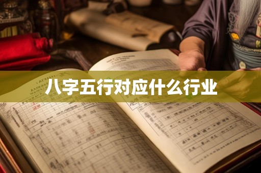 八字五行对应什么行业