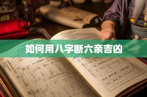 如何用八字断六亲吉凶