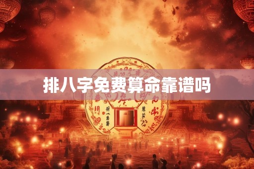 排八字免费算命靠谱吗