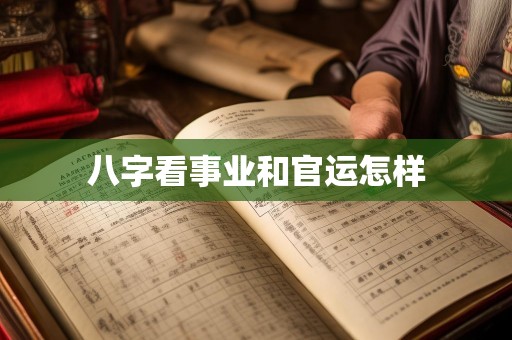 八字看事业和官运怎样