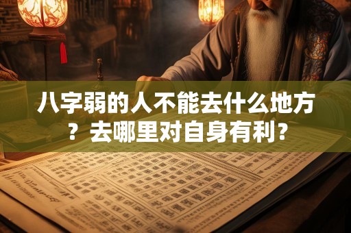 八字弱的人不能去什么地方？去哪里对自身有利？