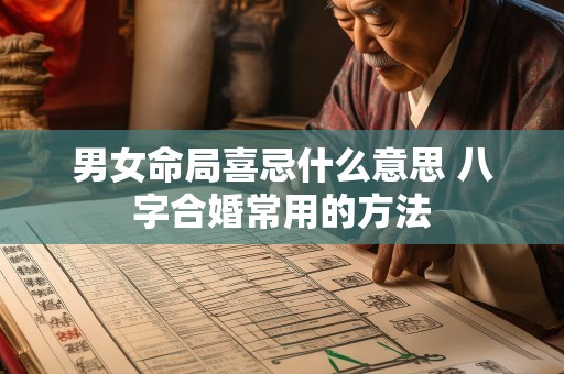 男女命局喜忌什么意思 八字合婚常用的方法