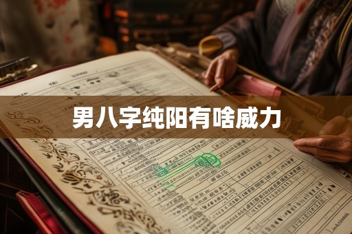 男八字纯阳有啥威力