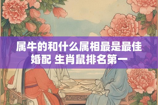属牛的和什么属相最是最佳婚配 生肖鼠排名第一