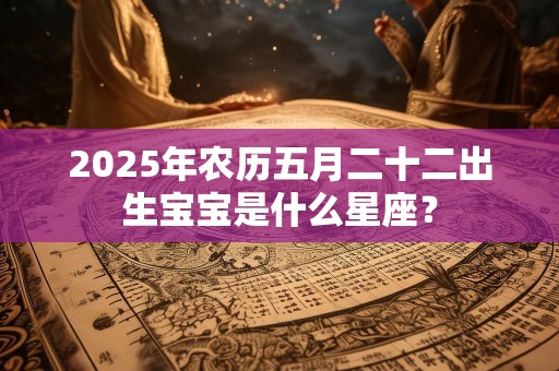 2025年农历五月二十二出生宝宝是什么星座？