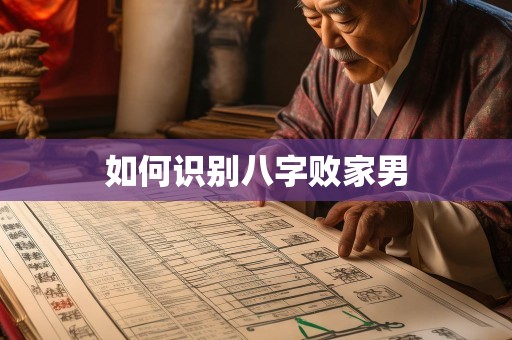 如何识别八字败家男